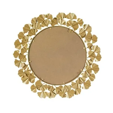 Martha Stewart Elegant Ginkgo Wall Mirror for Home Decor