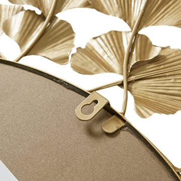 Martha Stewart Elegant Ginkgo Wall Mirror for Home Decor