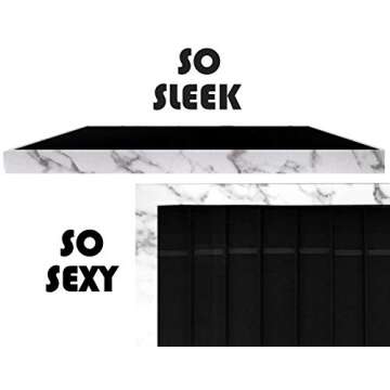 Zero Mass Luxurious Velvet & Leatherette Storage Case Organizer for Apple Watch Bands, Stores 10-20 Smartwatch Straps (White Marble)
