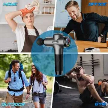 TOLOCO Massage Gun - Deep Tissue Percussion Massager for Muscle Recovery