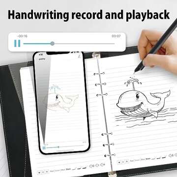 Ophaya 2 in 1 Digital Pen Smart Pen Writing Set, Includes Smartpen, Notebook, Use with Ophaya App for Notes Taking, Recording, Storing