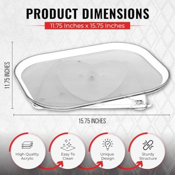 Oizeir Clear Refrigerator Lazy Susan for Easy Organization