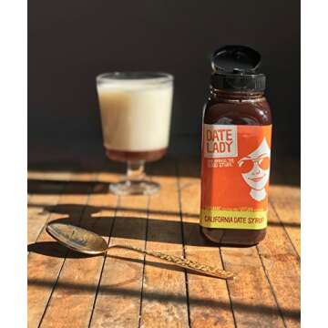 Organic Pure Date Syrup – A Natural Sweetener from California (12 oz BPA-Free, 2 Bottles)