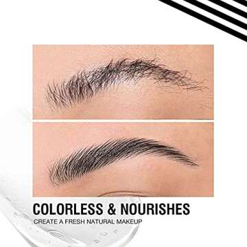 Eyebrow Styling Soap, Waterproof Long Lasting Eye Brow Freeze Wax Soap Gel Cream Makeup for Natural Eyebrows 0.35OZ