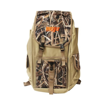 MOJO Outdoors Mojo Pack, Padded Straps, Zippered Closure, Weather Flap Decoy Backpack for Duck Hunti...