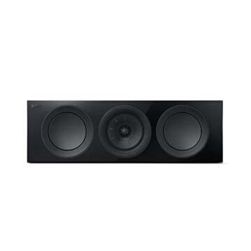 KEF R2 Meta Compact 3 Way Center Channel Speaker (Gloss Black)