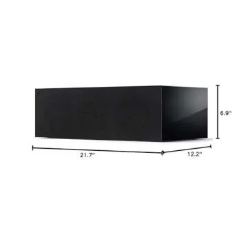 KEF R2 Meta Compact 3 Way Center Channel Speaker (Gloss Black)