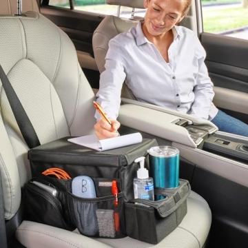 High Road CarHop Car Seat Organizer with Cooler and Cup Holder Tray
