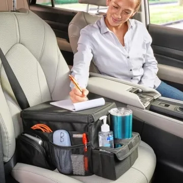 High Road CarHop Car Seat Organizer with Cooler and Cup Holder Tray