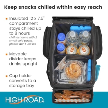 High Road CarHop Organizer with Cooler and Cup Holders