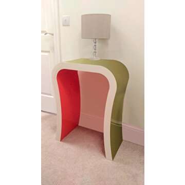 Zespoke White Outer Slim Console Table with Gloss Finish