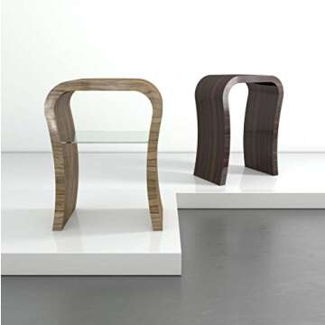 Zespoke White Outer Slim Console Table with Gloss Finish