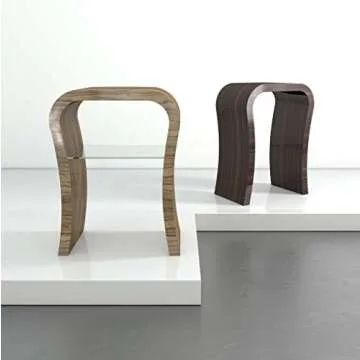 Zespoke White Outer Slim Console Table with Gloss Finish