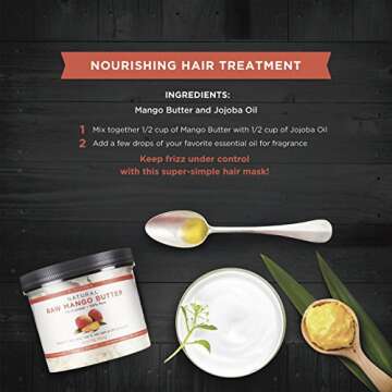 Sunaroma Body Butters for Skin and Hair (Mango Butter)