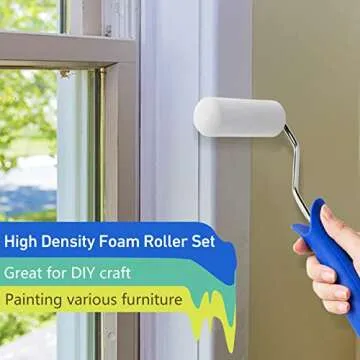 Mister Rui Foam Paint Roller Kit for Easy Home Painting