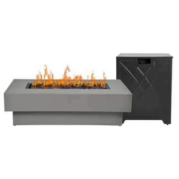 BAIDE HOME 48-inch Outdoor Fire Table for Cozy Gatherings