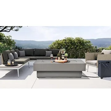 BAIDE HOME 48-inch Outdoor Fire Table for Cozy Gatherings