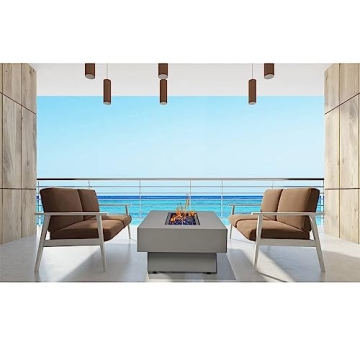 BAIDE HOME 48-inch Outdoor Fire Table for Cozy Gatherings