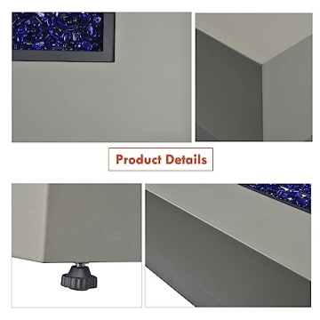 BAIDE HOME 48-inch Outdoor Fire Table for Cozy Gatherings