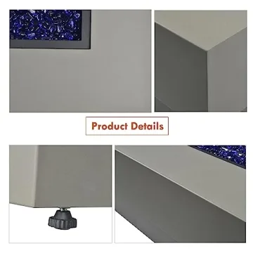 BAIDE HOME 48-inch Outdoor Fire Table for Cozy Gatherings