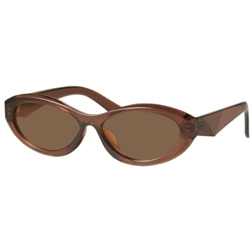 mosanana Oval Cat Eye Sunglasses for Women Vintage Style