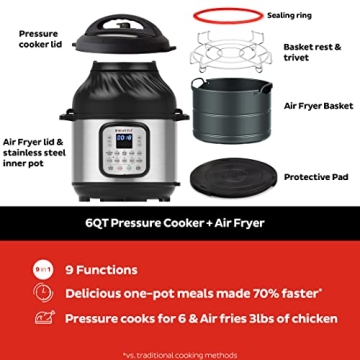 Instant Pot Duo Crisp 9-in-1 Multifunctional Cooker