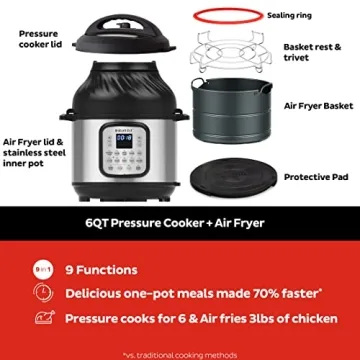 Instant Pot Duo Crisp 9-in-1 Multifunctional Cooker