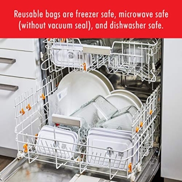 ZWILLING Fresh & Save Vacuum Sealer Machine Starter Set with Airtight Food Storage Container Glass, Sous Vide Bags, Meal Prep