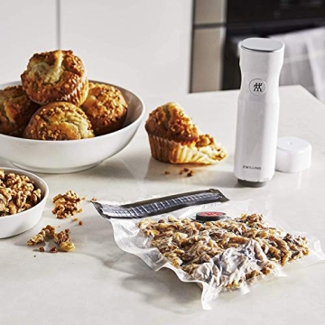 ZWILLING Fresh & Save Vacuum Sealer Machine Starter Set with Airtight Food Storage Container Glass, Sous Vide Bags, Meal Prep