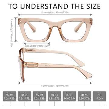 FSRTEP Oprah Style Readers for Women - 12 Pack Stylis Style Reading Glasses with Blue Light Blocking and Spring Hinge 12 MIX +1.5