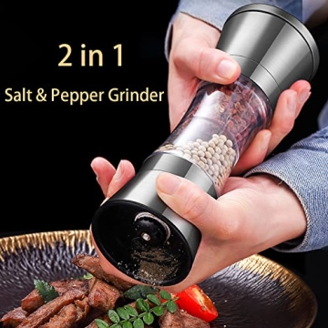 Stylish Salt and Pepper Grinder Set for Fresh Flavor