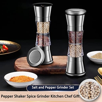Stylish Salt and Pepper Grinder Set for Fresh Flavor