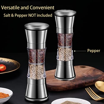 Stylish Salt and Pepper Grinder Set for Fresh Flavor