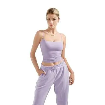 SUUKSESS Women Sexy Square Neck Tank Top for Summer