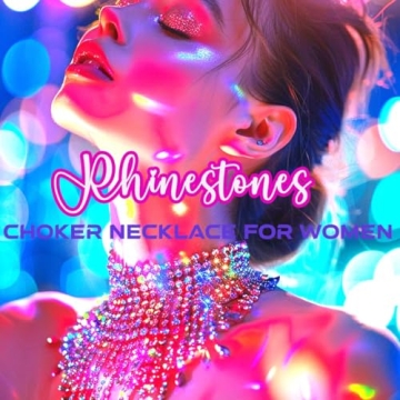 Sparkling Aukmla Crystal Rhinestone Choker for Glamorous Women