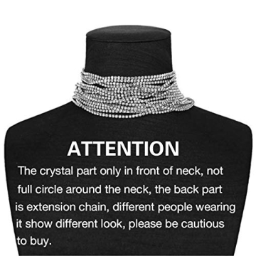 Sparkling Aukmla Crystal Rhinestone Choker for Glamorous Women