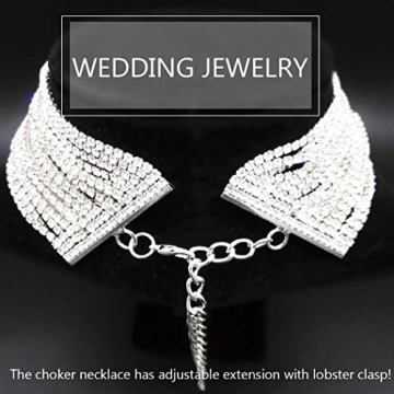 Sparkling Aukmla Crystal Rhinestone Choker for Glamorous Women