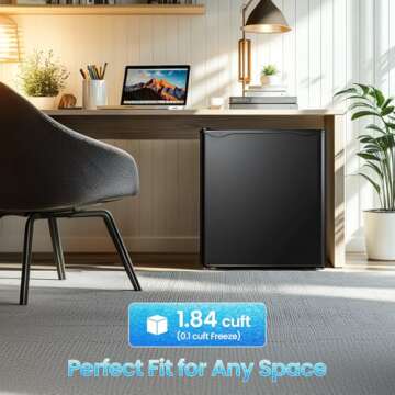 Discover the Anypro 1.84 Cu.Ft Fridge with Freezer, Perfect for Dorms and Offices