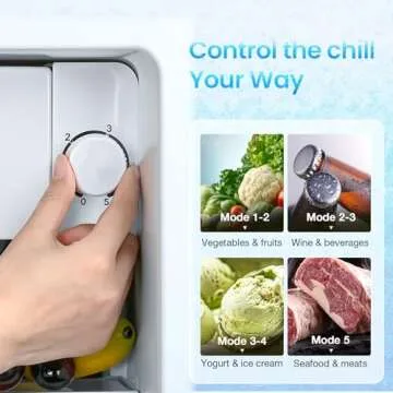 Compact Anypro 1.84 Cu.Ft Fridge with Freezer and Adjustable Features