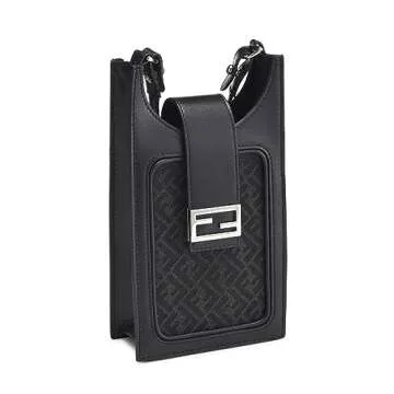 Fendi Black Zucchino Crossbody Mini - Pre-Loved Elegance
