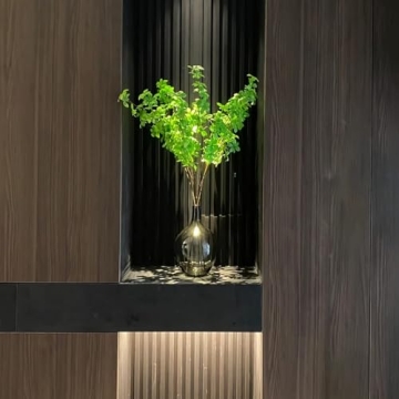 Elegant Black Clear Glass Vase for Modern Home Decor