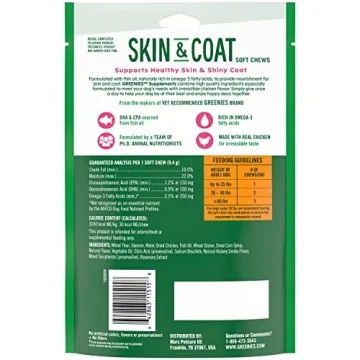GREENIES Skin & Coat Supplements for Healthy Dogs