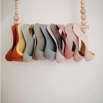 mushie Silicone Baby Bib | Adjustable Fit Waterproof Bibs (Woodchuck)