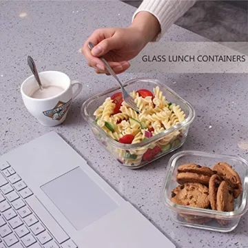 18 Piece Glass Meal Prep Containers - BPA Free & Leak Proof
