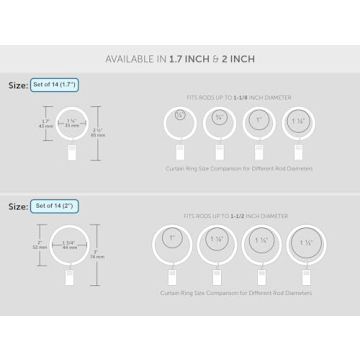 Elegant Ivilon Gold Drapery Clip Rings for Home Decor