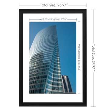 PEALSN 24x36 Poster Frame for Art and Photos