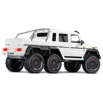 Traxxas 88096-4-WHT Waterproofed All Terrain Mercedes Benz G 63 1/10 Scale and Trail TRX-6 Trail Remote Crawler, White