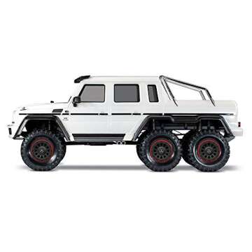 Traxxas 88096-4-WHT Waterproofed All Terrain Mercedes Benz G 63 1/10 Scale and Trail TRX-6 Trail Remote Crawler, White