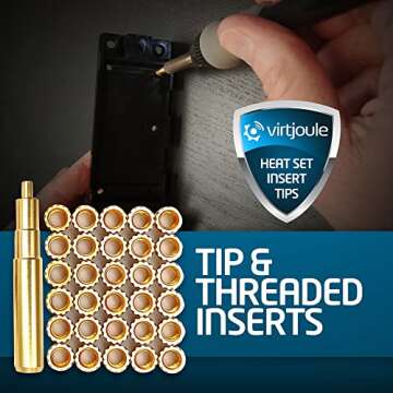 Virtjoule Heat Set Insert Tip for M3 - Ultimate 3D Printing Tool