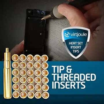 Virtjoule Heat Set Insert Tip for M3 - Ultimate 3D Printing Tool